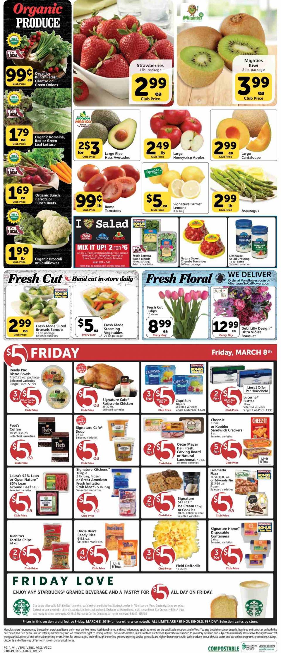Vons Weekly Ad Mar 6 - 12, 2019 | WeeklyAds2