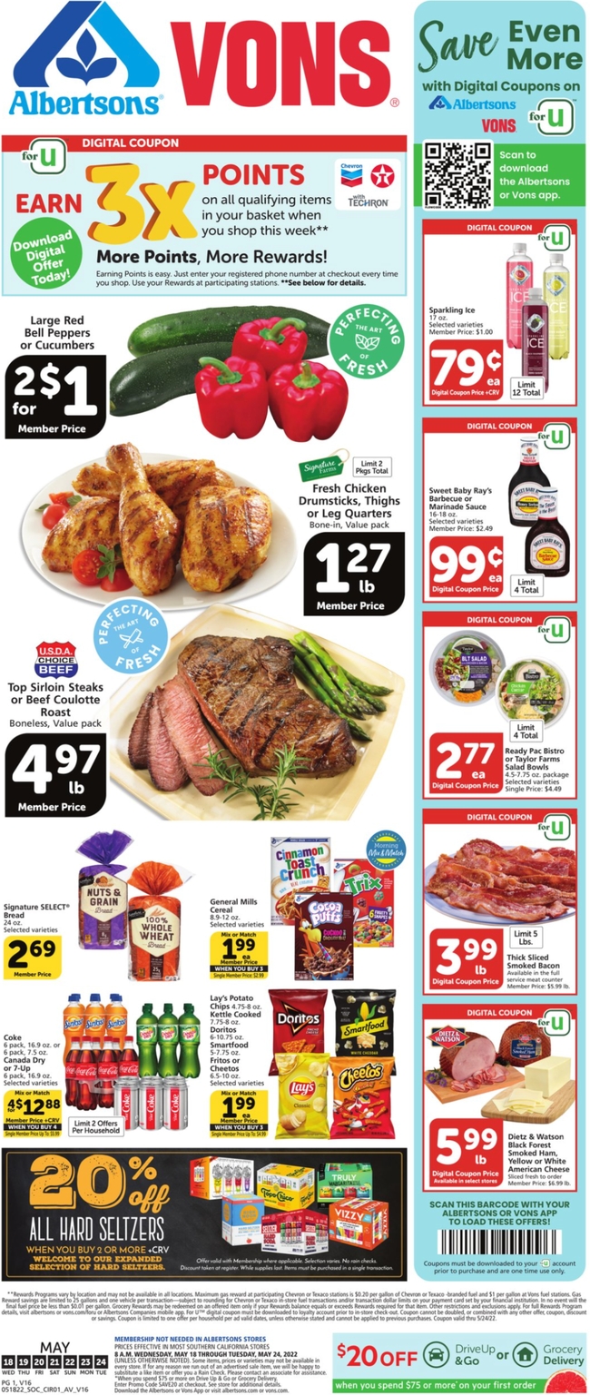 Vons Weekly Ad May 18 - 24, 2022 | WeeklyAds2