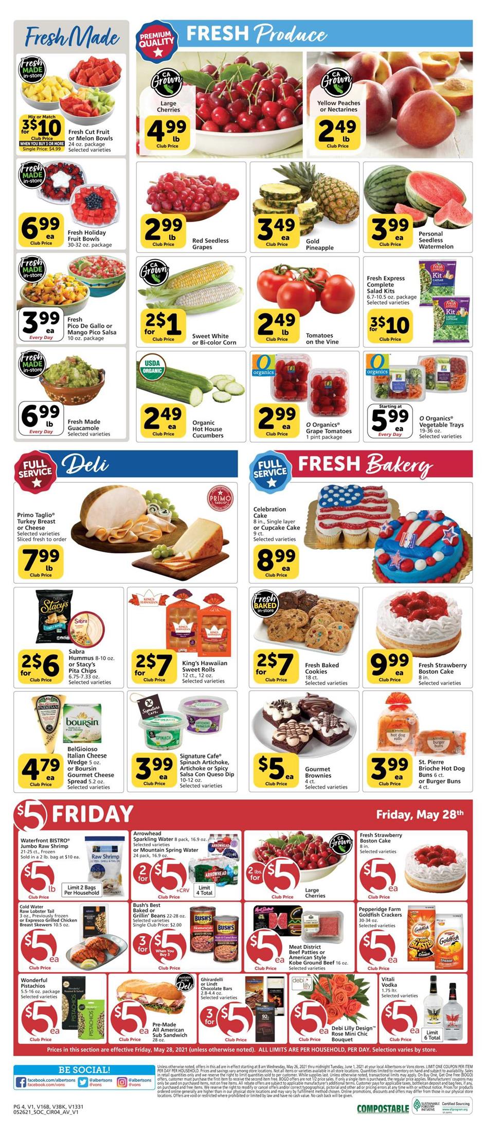 Vons Weekly Ad page 4