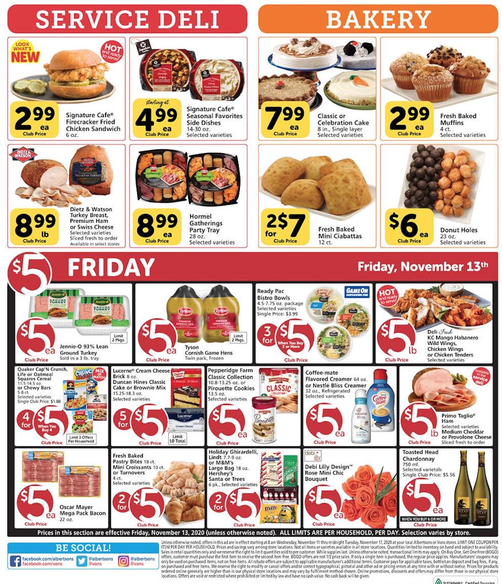 Vons Weekly Ad Nov 11 - 17, 2020 page 8