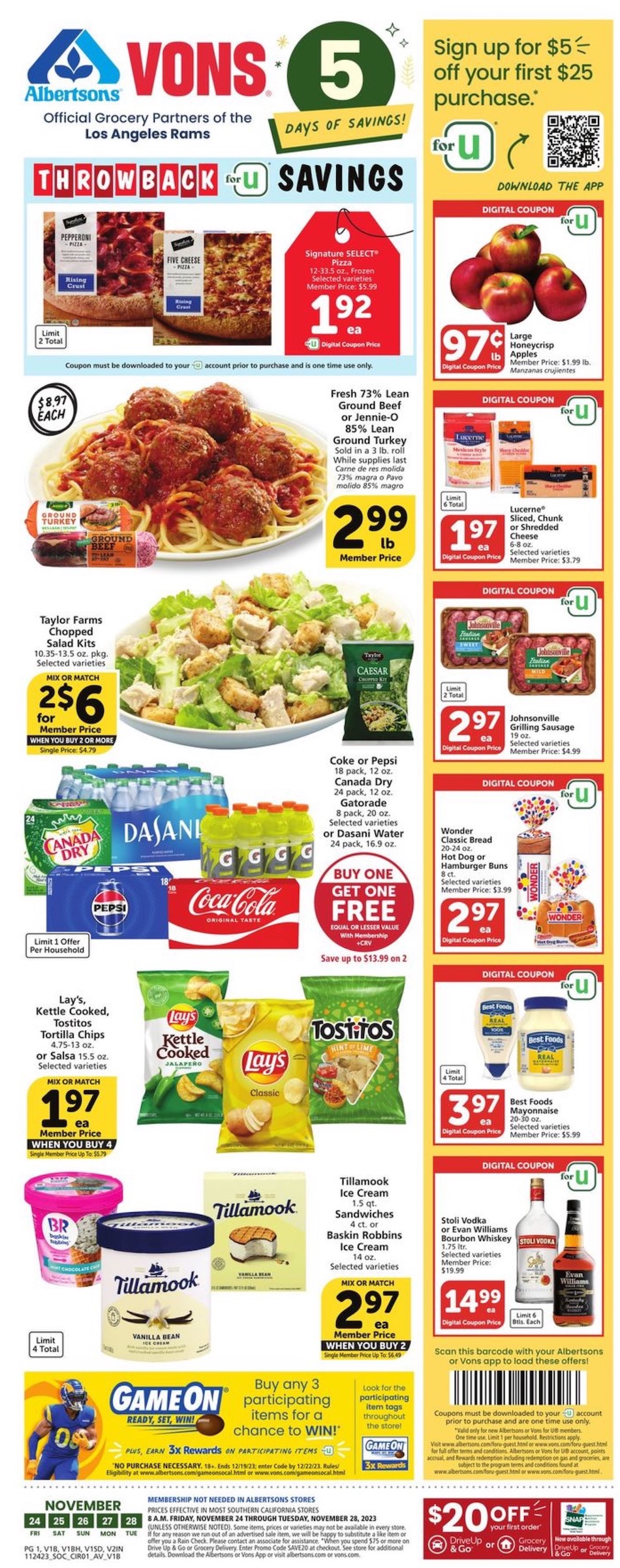 Vons Weekly Ad Nov 24 - 28, 2023 | WeeklyAds2