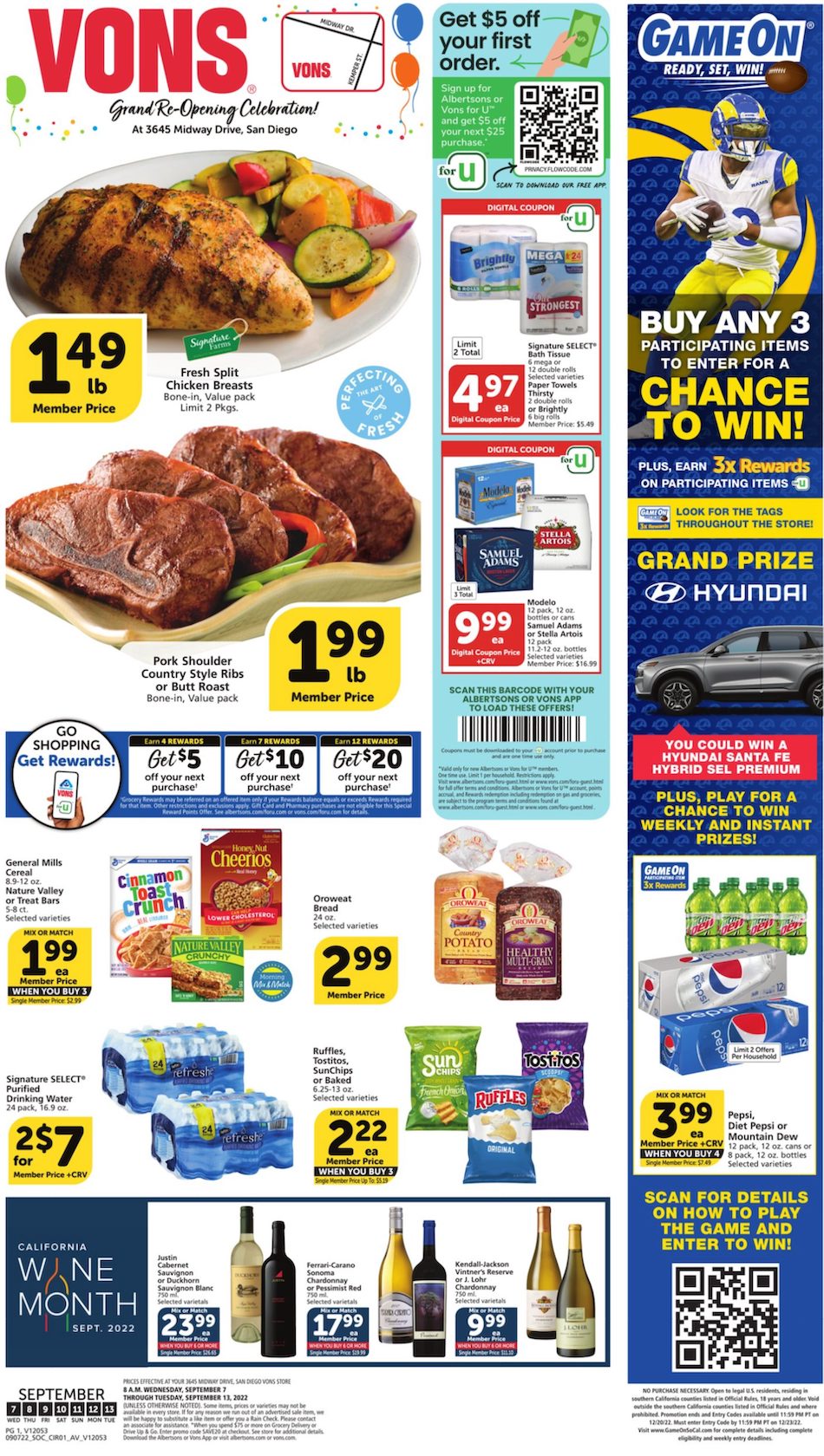 Vons Weekly Ad Sep 7 - 13, 2022 | WeeklyAds2