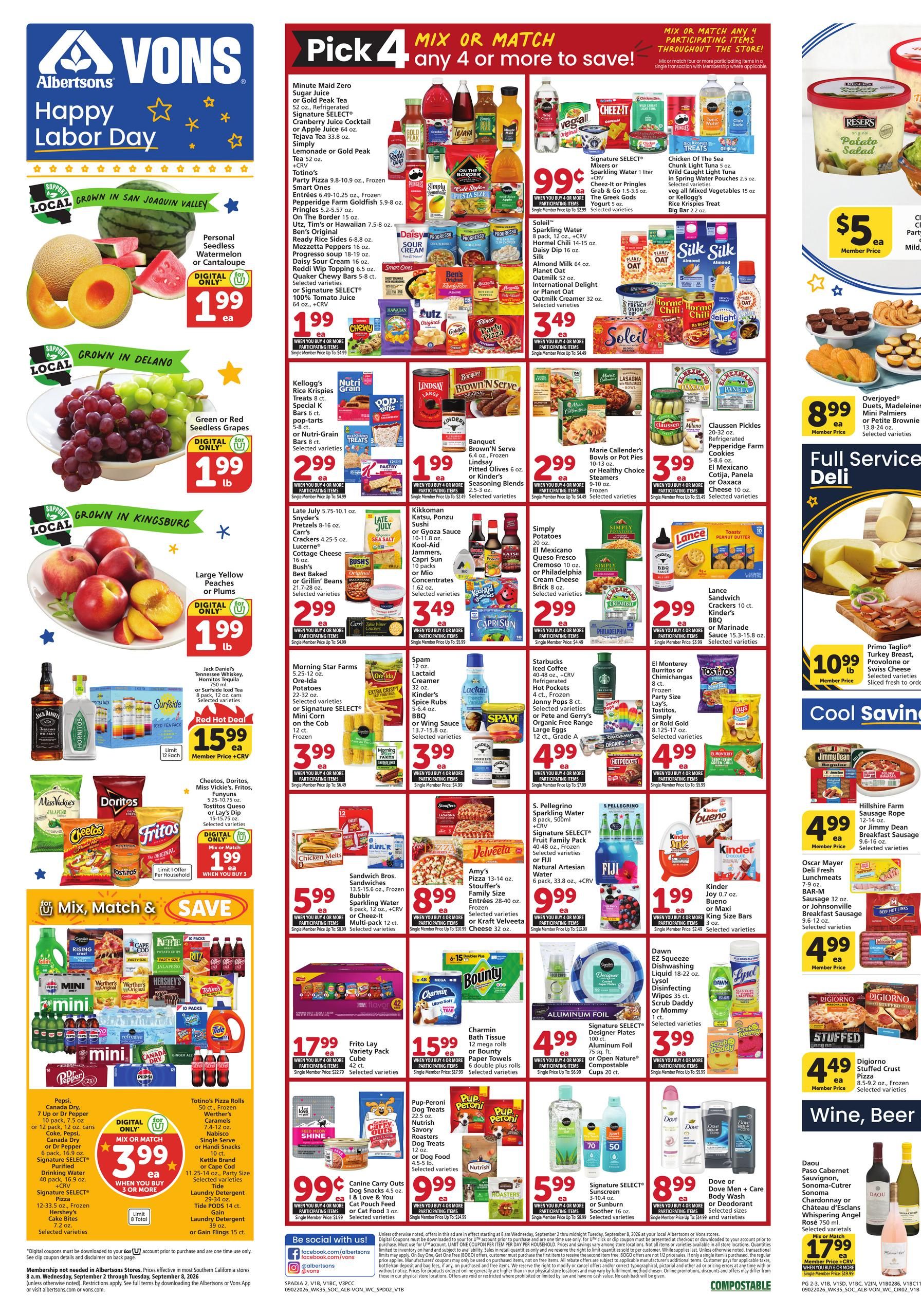 Vons Weekly Ad September 2 - 8, 2026 page 2