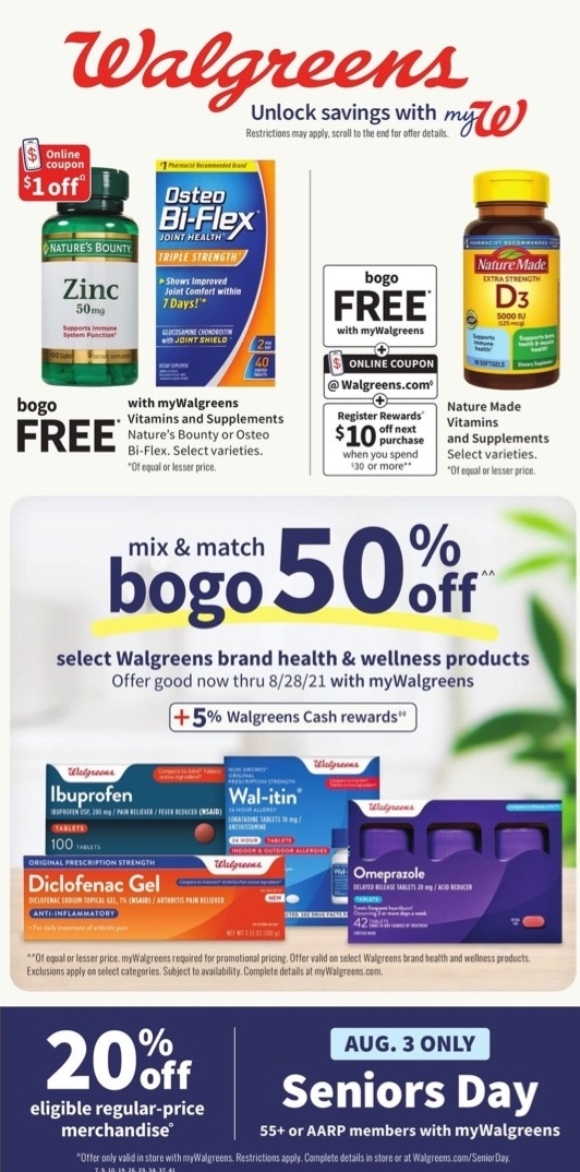 Walgreens Weekly Ad Aug 1 - 7, 2021 | WeeklyAds2