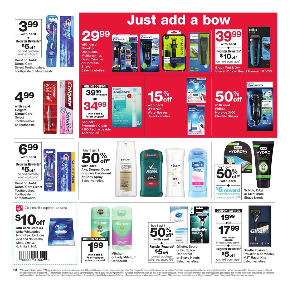 Walgreens Weekly Ad Dec 16 - 22, 2018 page 18