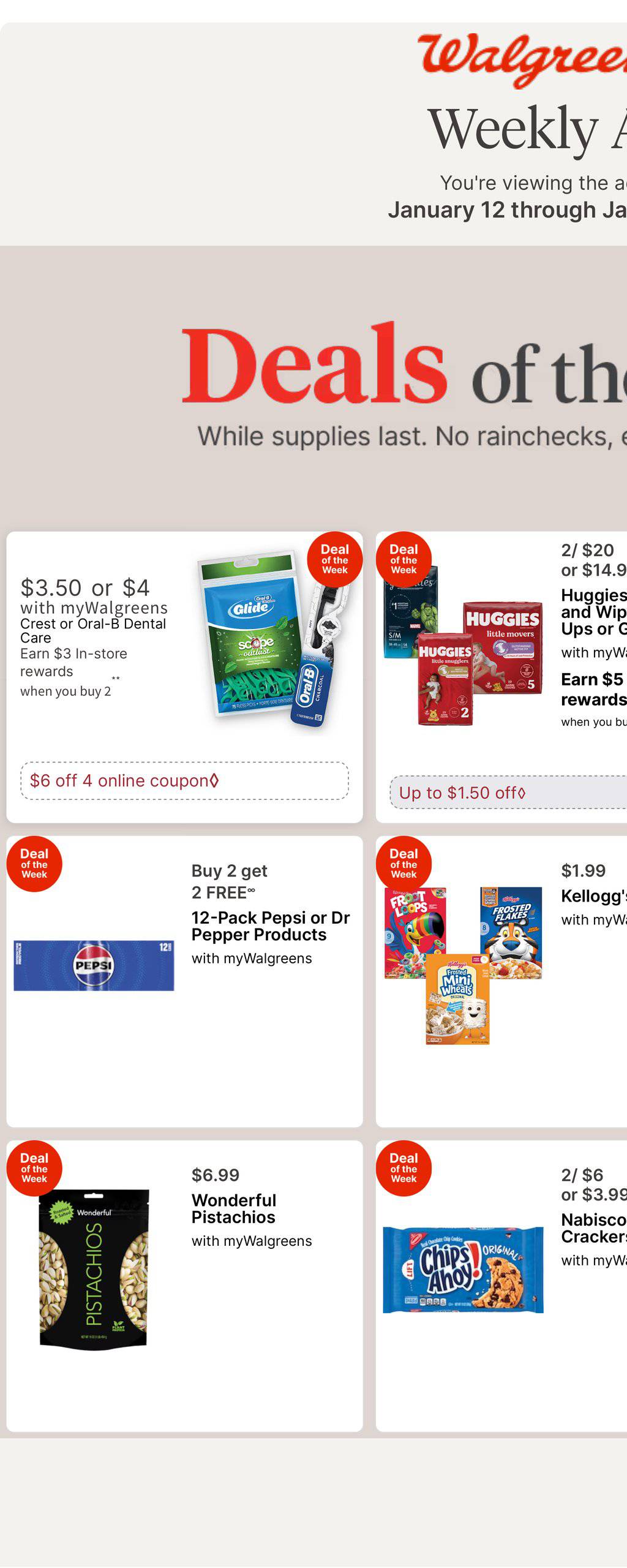 Walgreens Weekly Ad January 12 - 18, 2025 | WeeklyAds2