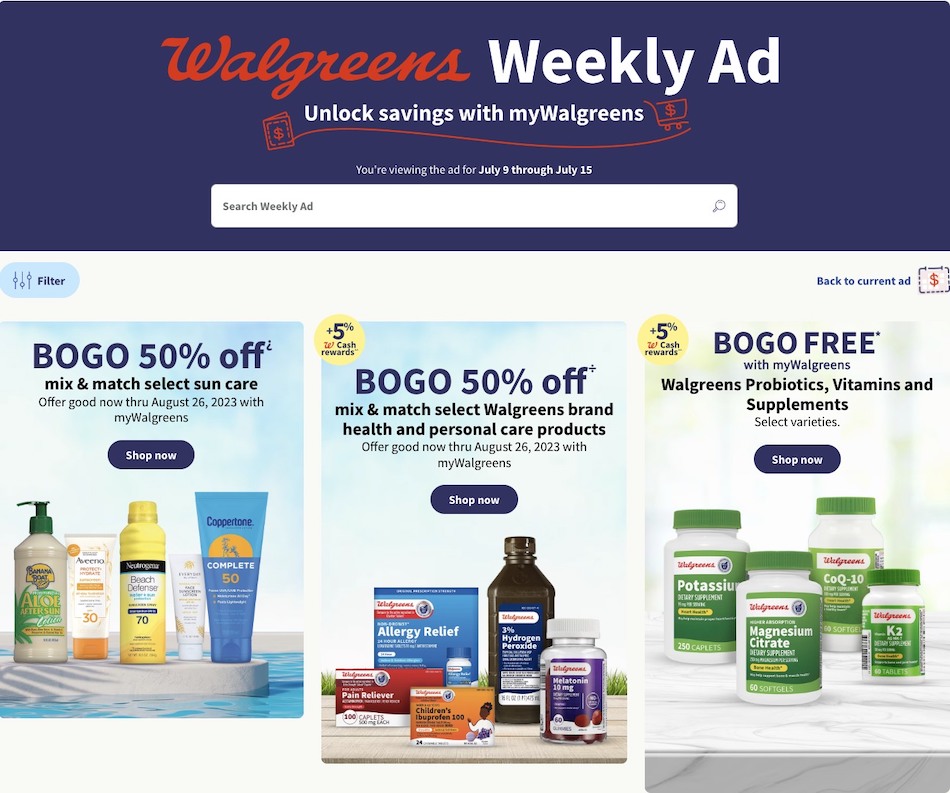 Walgreens Weekly Ad Jul 9 - 15, 2023 | WeeklyAds2