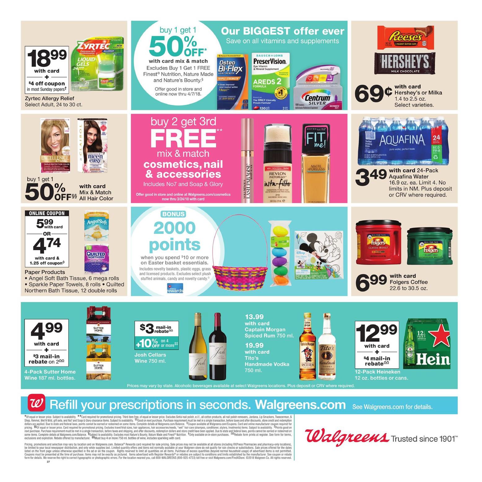 Walgreens Weekly Ad March 18 - 24, 2018 | WeeklyAds2