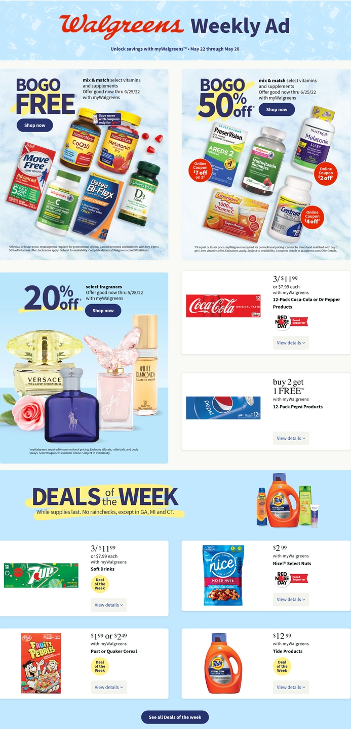 Walgreens Weekly Ad May 22 - 28, 2022 | WeeklyAds2