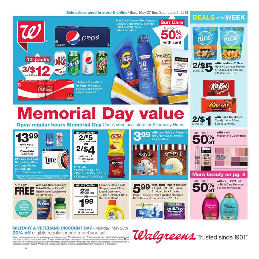 Walgreens Weekly Ad May 27 - Jun 2, 2018 page 2