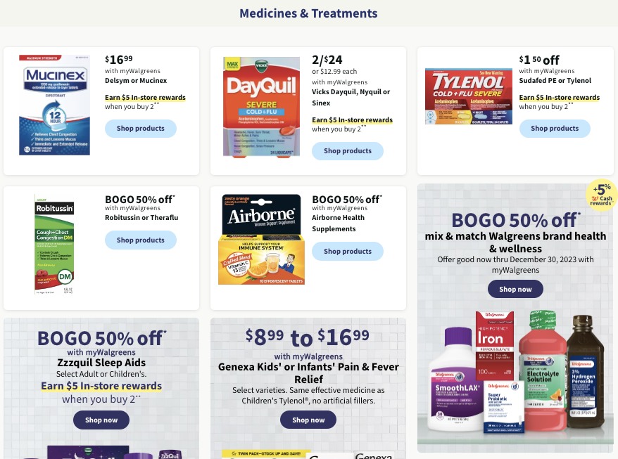 Walgreens Weekly Ad Holiday Nov 19 - 25, 2023 page 11