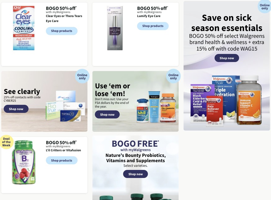 Walgreens Weekly Ad Holiday Nov 19 - 25, 2023 page 16