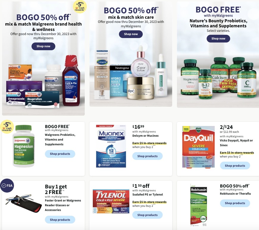 Walgreens Weekly Ad Holiday Nov 19 - 25, 2023 page 4