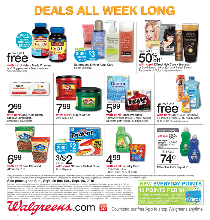 Walgreens Weekly Ad Sep 20 - Sep 26 2015 | WeeklyAds2
