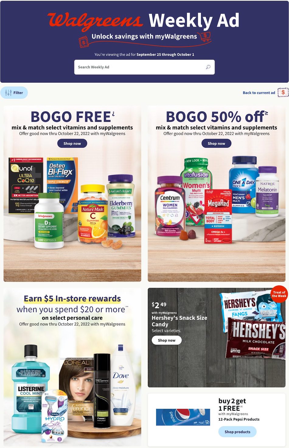 Walgreens Weekly Ad Sep 25 - Oct 1, 2022 | WeeklyAds2