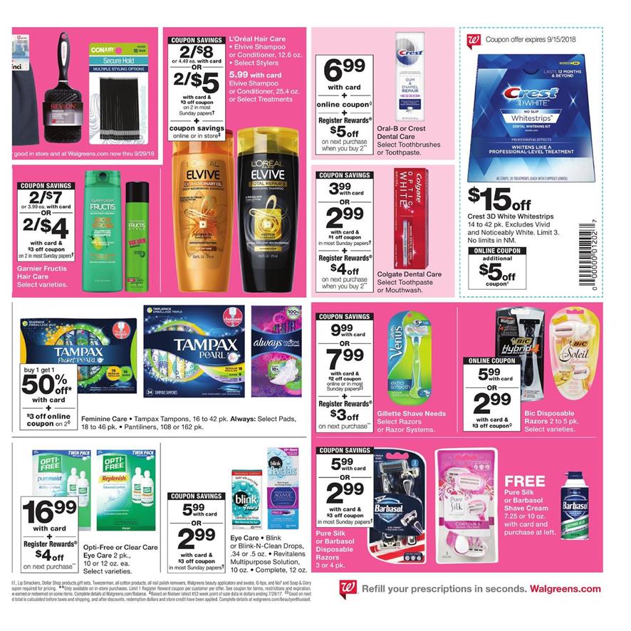 Walgreens Weekly Ad Sep 9 - 15, 2018 page 9