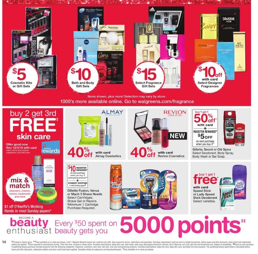 Walgreens Weekly Ad Thanksgiving Nov 20 - 26 2016 page 14