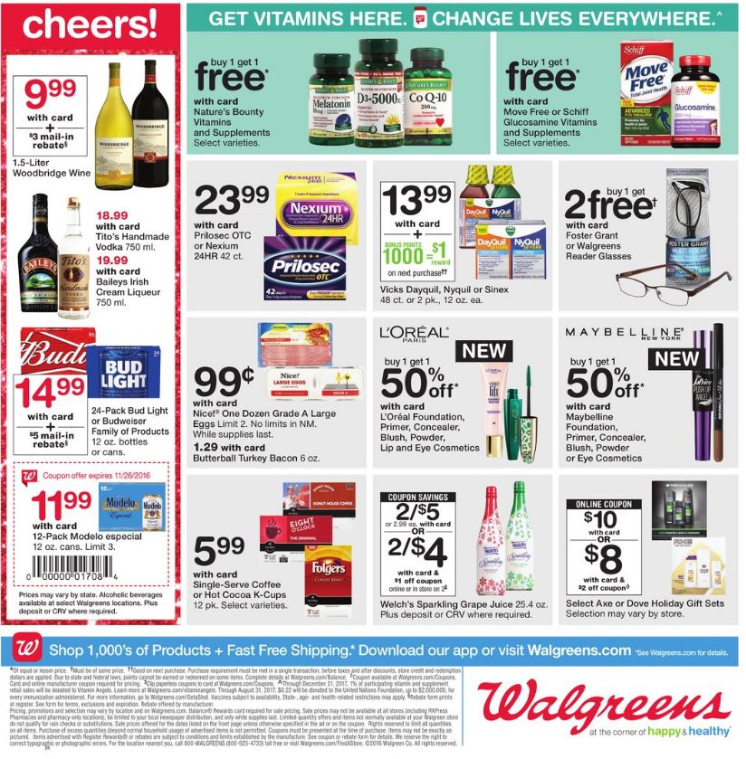 Walgreens Weekly Ad Thanksgiving Nov 20 - 26 2016 page 21
