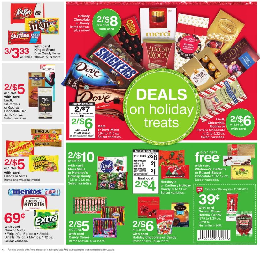 Walgreens Weekly Ad Thanksgiving Nov 20 - 26 2016 page 4