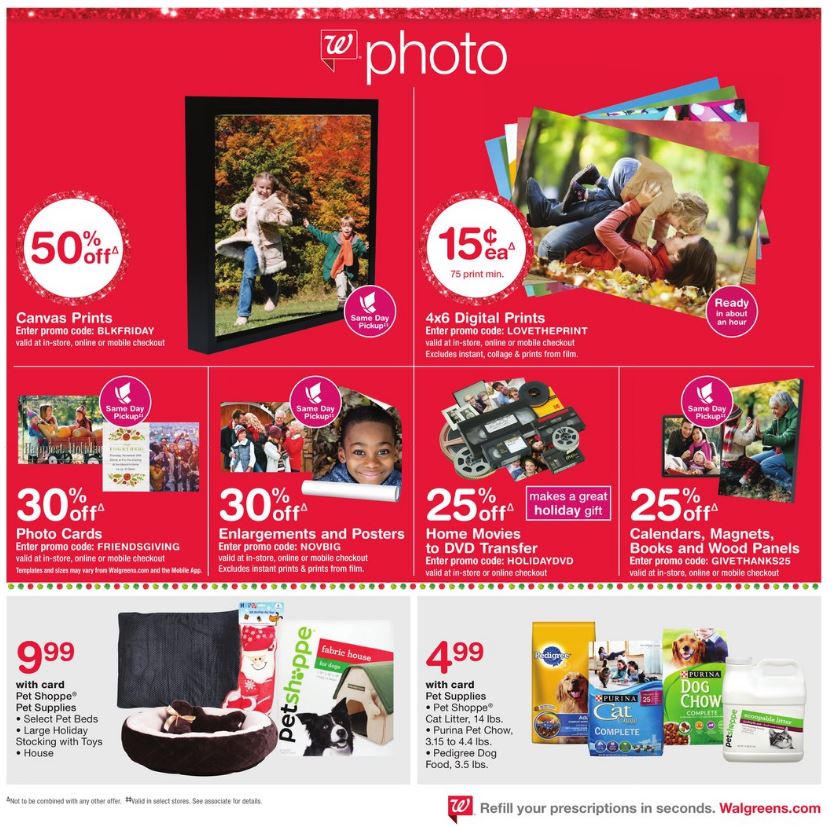 Walgreens Weekly Ad Thanksgiving Nov 20 - 26 2016 page 7
