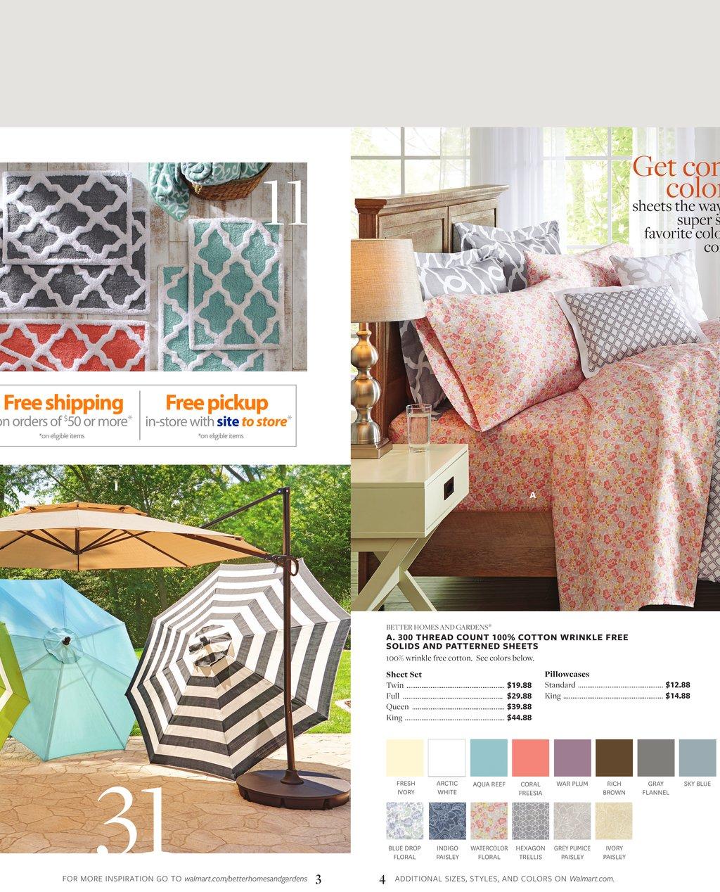 Walmart Ad Bedroom May 2016 | Better Homes Products page 3