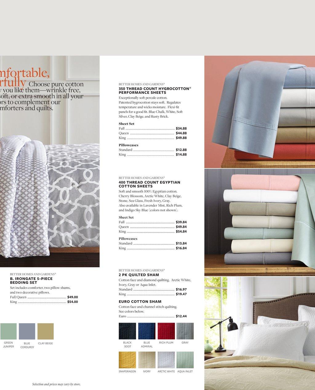 Walmart Ad Bedroom May 2016 | Better Homes Products page 4