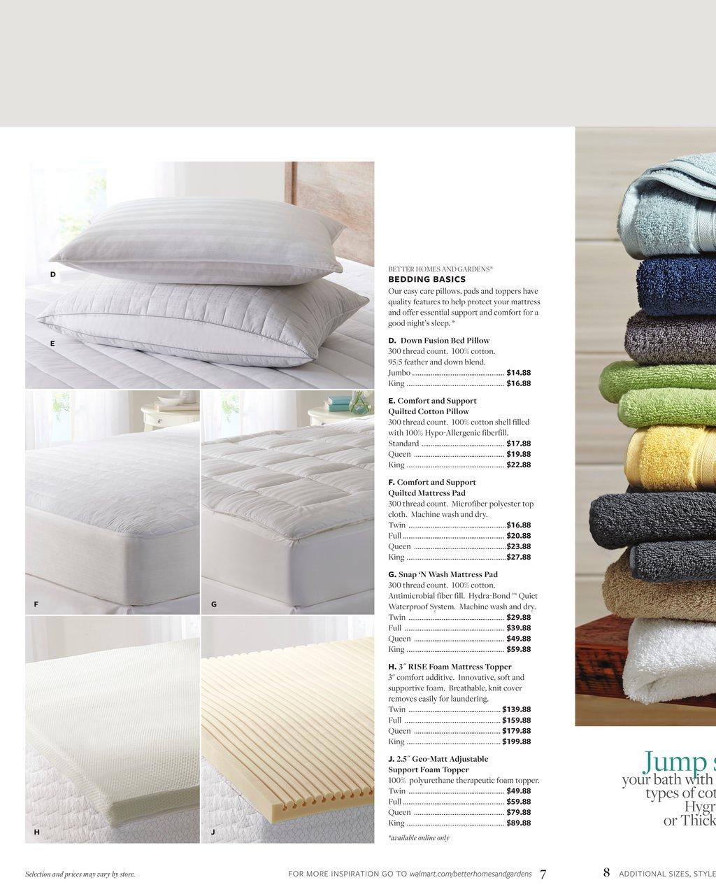 Walmart Ad Bedroom May 2016 | Better Homes Products page 6