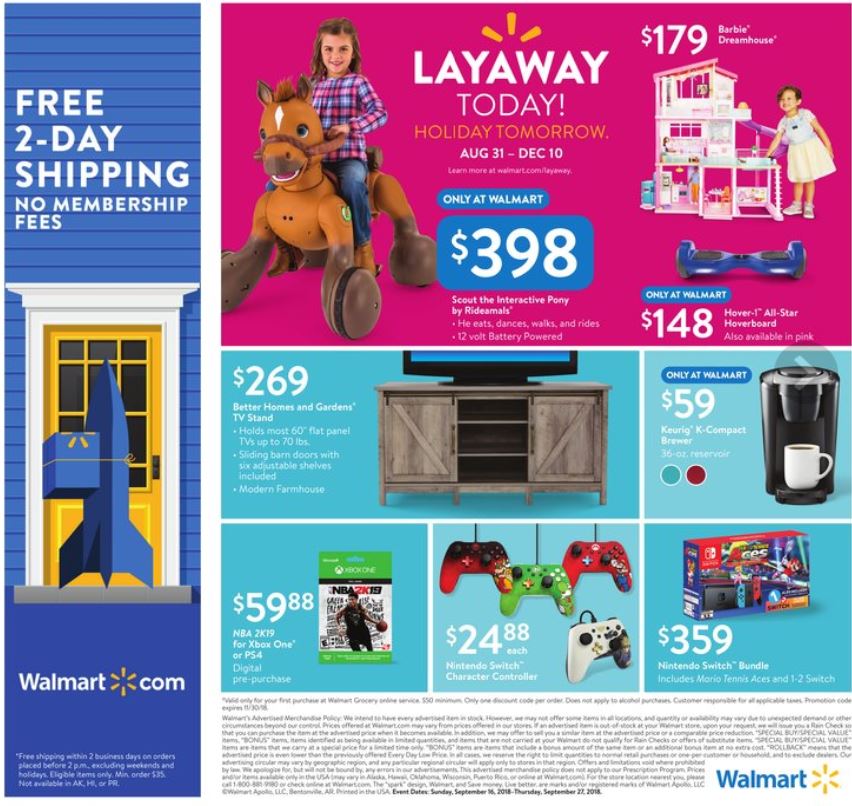 Walmart Ad Sep 16 - 27, 2018 page 18
