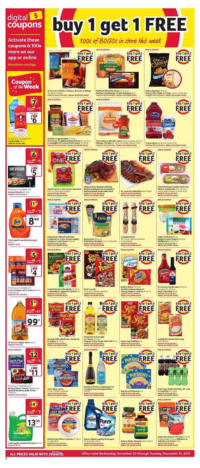 Winn Dixie Weekly Ad Dec 25 - 31, 2019 page 6