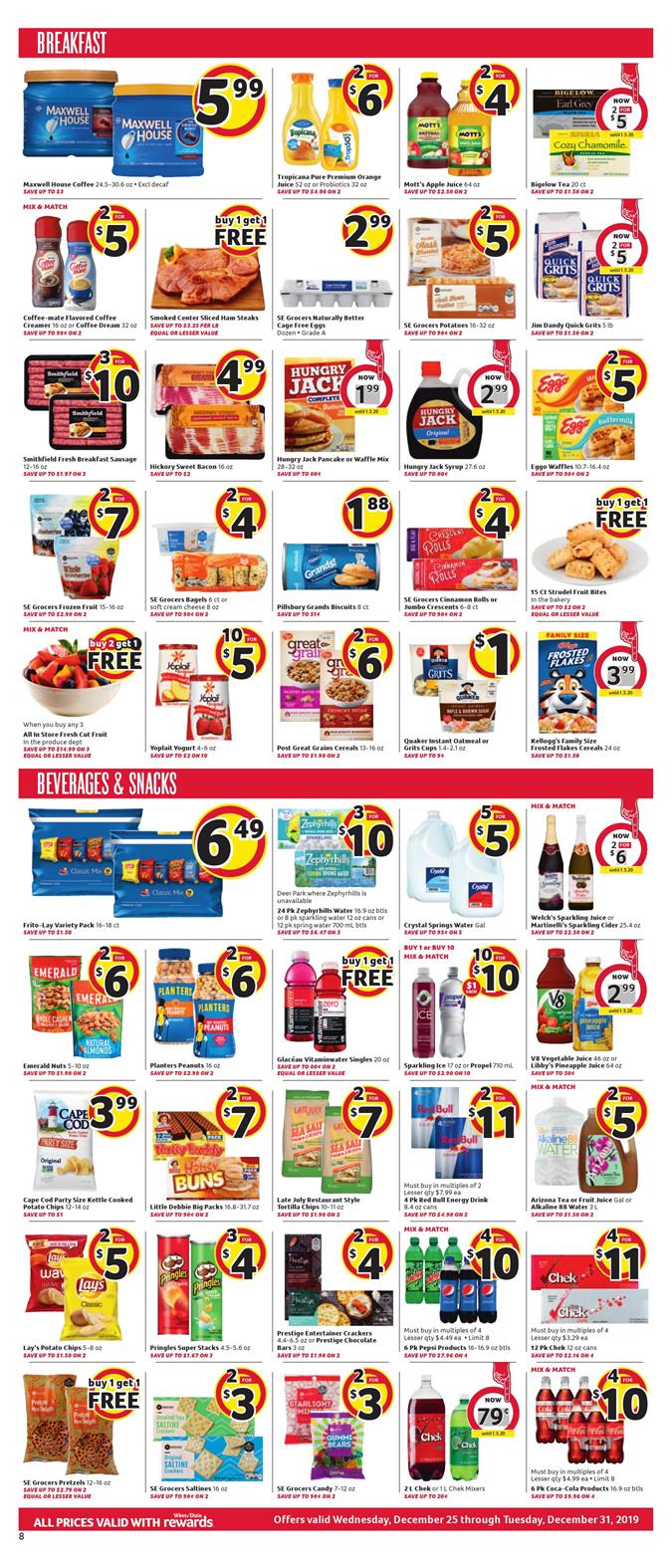 Winn Dixie Weekly Ad Dec 25 - 31, 2019 page 8