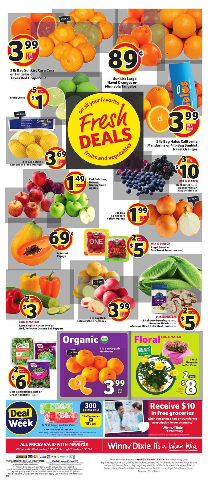 Winn Dixie Weekly Ad Jan 15 - 21, 2020 page 10