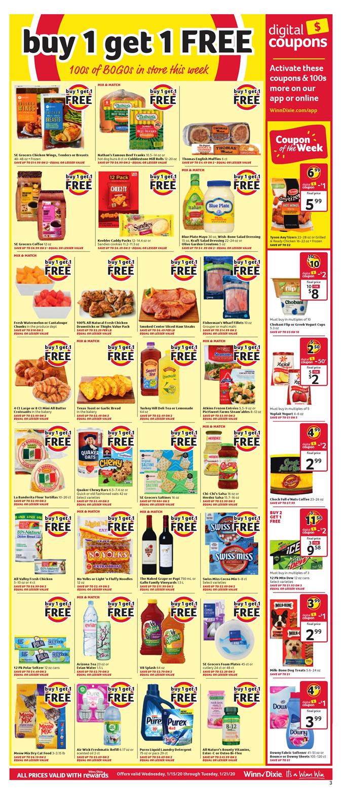 Winn Dixie Weekly Ad Jan 15 - 21, 2020 page 3