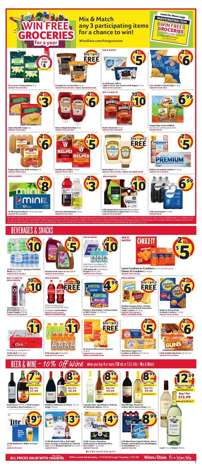 Winn Dixie Weekly Ad Jan 15 - 21, 2020 page 7