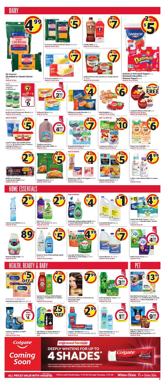 Winn Dixie Weekly Ad Jan 15 - 21, 2020 page 9