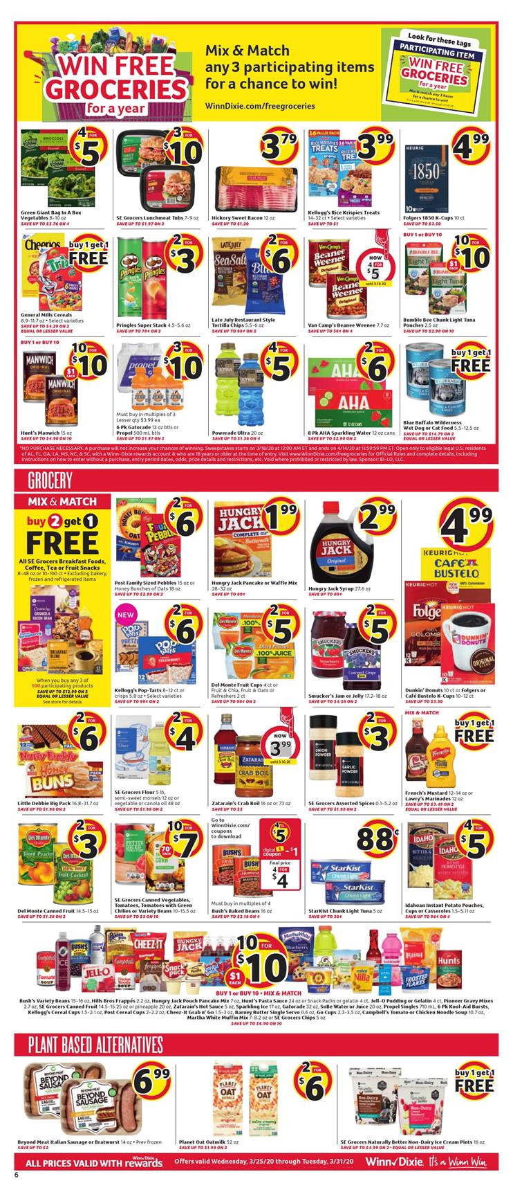 Winn Dixie Weekly Ad Mar 25 - 31, 2020 page 6
