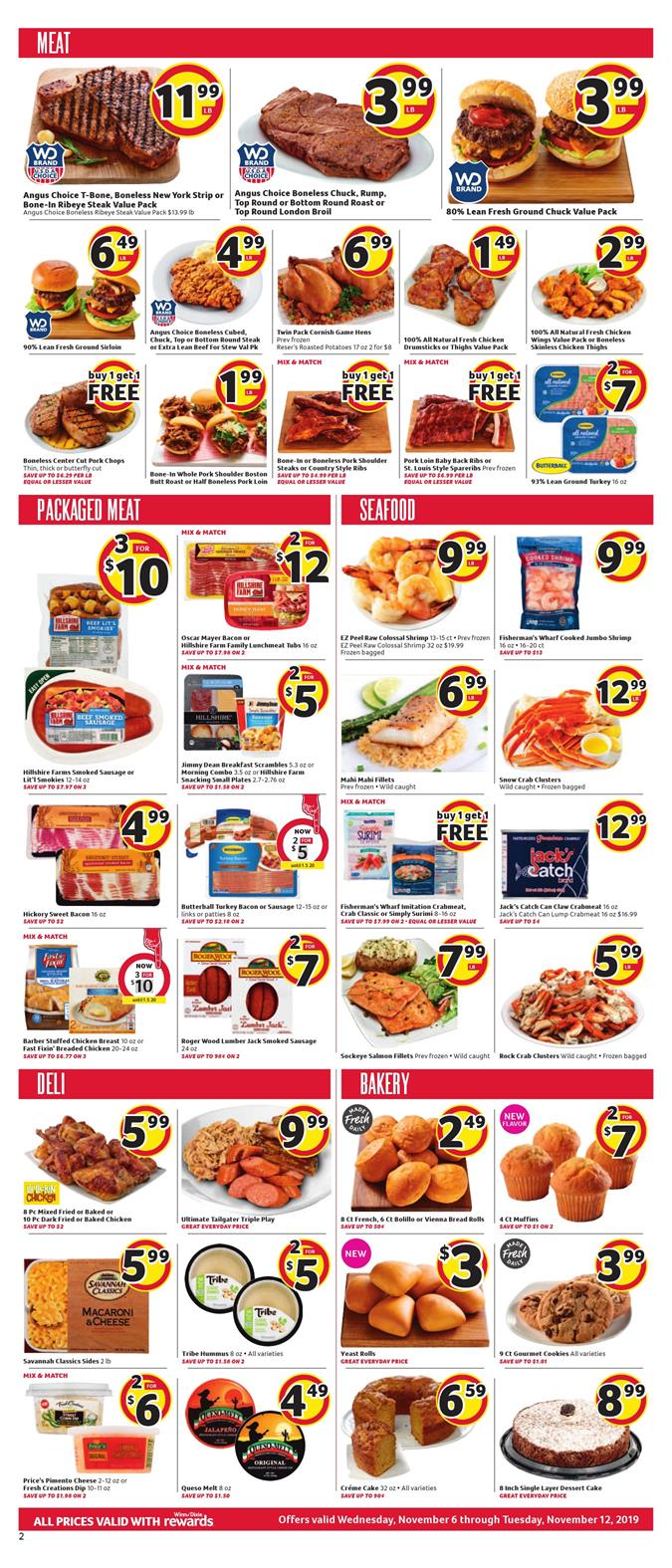 Winn Dixie Ad Nov 6 - 12, 2019 page 2