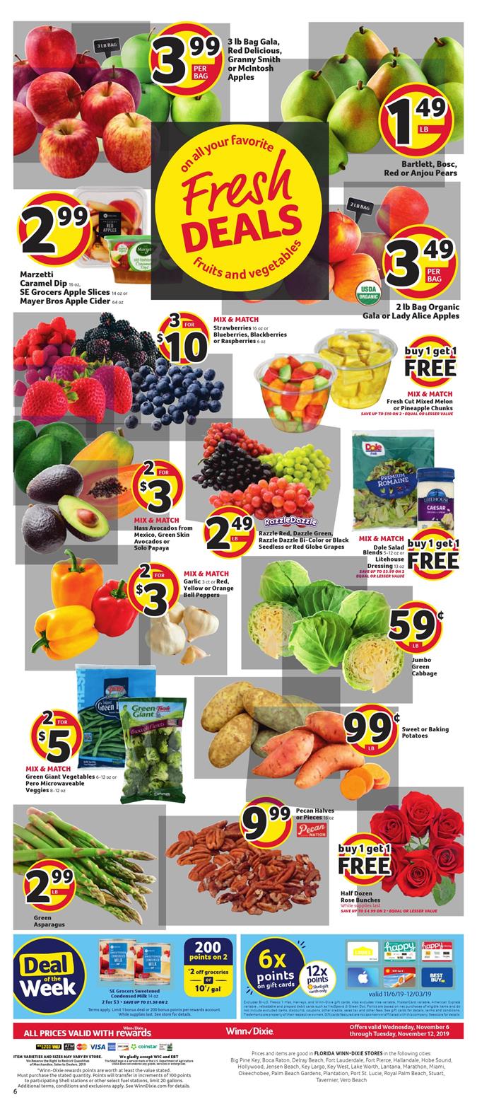 Winn Dixie Ad Nov 6 - 12, 2019 page 8